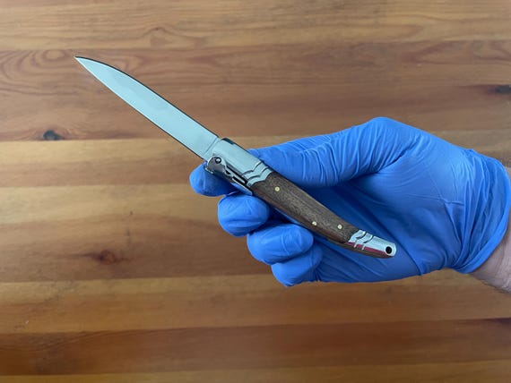 3.14 Stainless Steel Blade Spanish Navaja Pocket Knife With Ratchet Sound