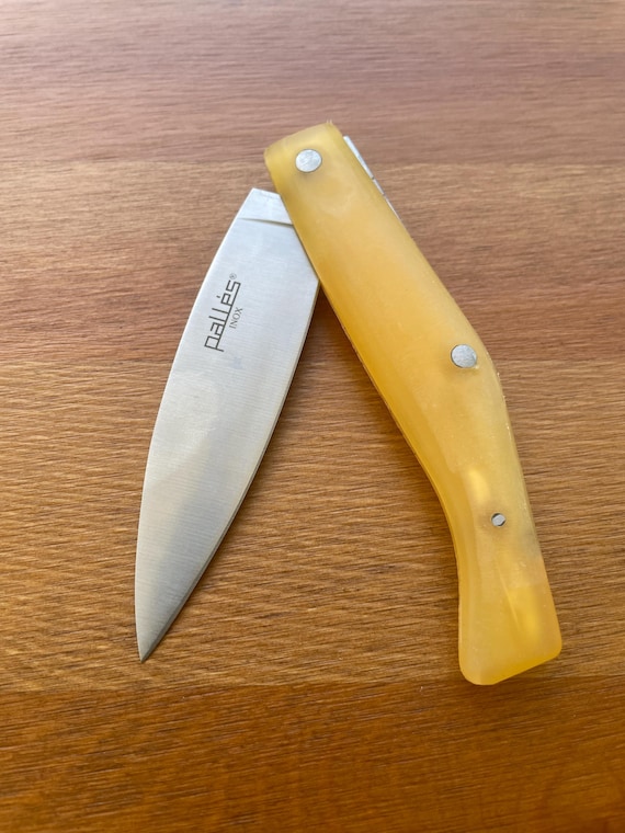 3.93" Pallés Inox Navaja Pocket Knife Stainless Steel Blade ABS Handle Slipjoint
