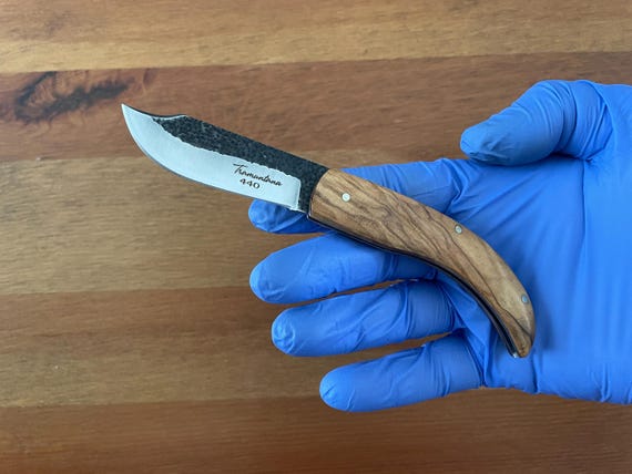 2.5" Tramuntana Navaja Folding Pocket Knife 440 Steel Olive Wood Handle From Spain