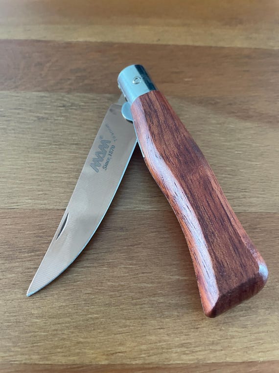 3.54" Portuguese Navaja MAM German Steel AISI 420 Bronze Titanium Blade