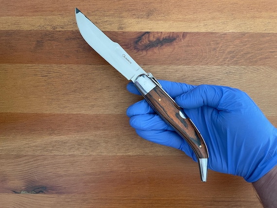 4.2” Spanish Navaja Teja Albacete Pocket Knife Red Stamina Scales