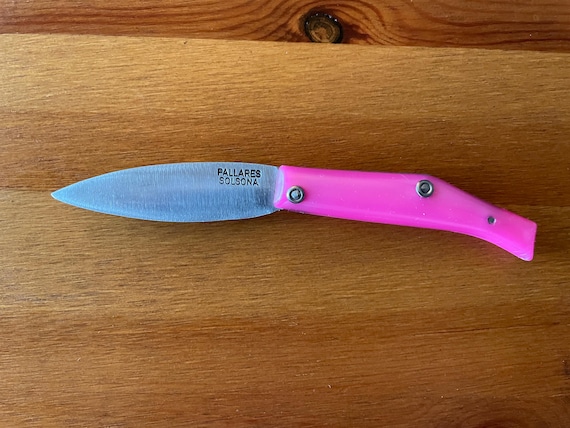 Pallares Solsona Pocket Knife Carbon Steel 2.76" / 7 cm fuchsia from Spain