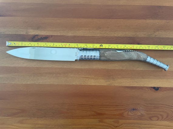 9 in. Estilete Spanish Navaja Folding Knife Zebra Wood Handle from Spain