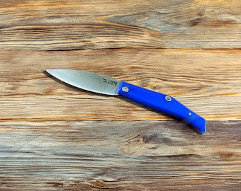 Pallares Solsona Pocket Knife 2.76” Stainless Steel Blade Blue Handle Made in Spain