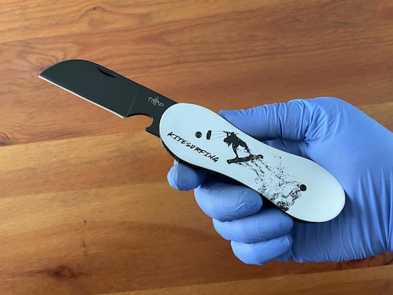 3.14 in. 420 Steel Navaja Kitesurfing Pocket Knife Bottle Opener Liner Lock
