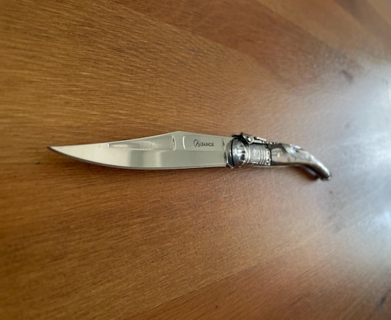3.34” Spanish Navaja Serrana Folding Pocket Knife Bullhorn Handle