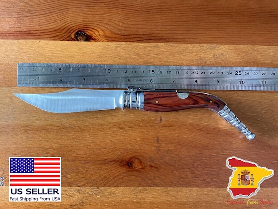 4.5" Navaja Sevillana Style Pocket Knife Handmade in Albacete Spain