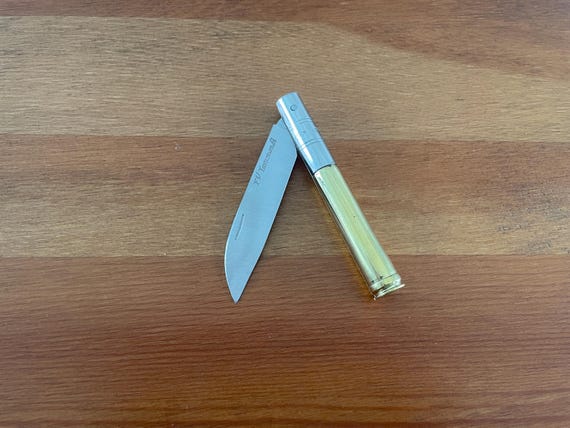 3.14” FV Taramundi Navaja Pocket Knife Asturias Spain 300 Win Mag Shell Handle