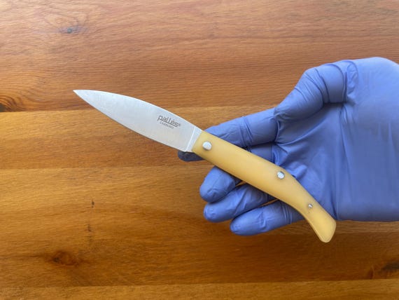 3.54" Pallés Carbono Navaja Pocket Knife Carbon Steel Blade ABS Handle Slipjoint