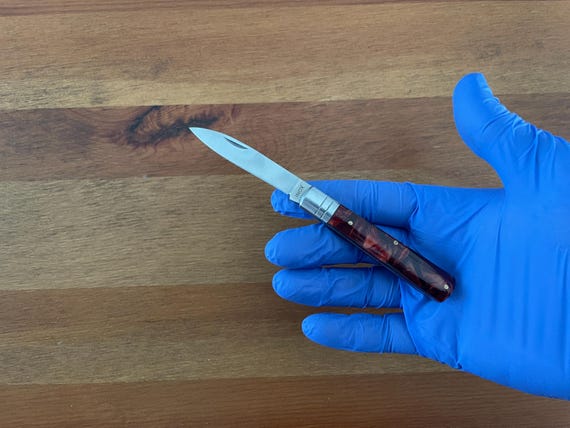 2.5" Made in Spain Navaja Albacete Classic Pocket Knife Brown Celluloid Handle