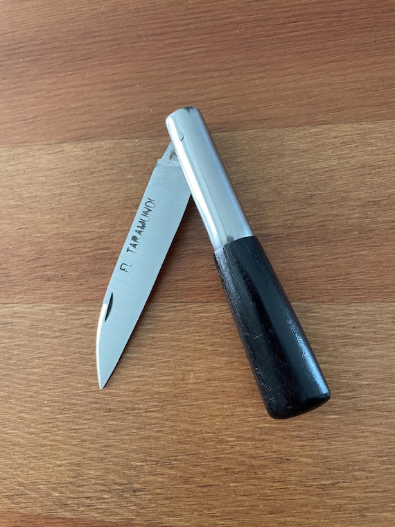 2.8" 420 Steel FL Taramundi Handmade Pocket Knife Spanish Navaja Ebony Handle