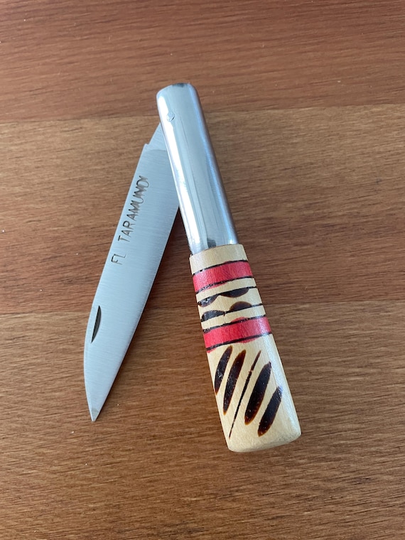 2.8" 420 Steel FL Taramundi Handmade Pocket Knife Spanish Navaja Boxwood Handle