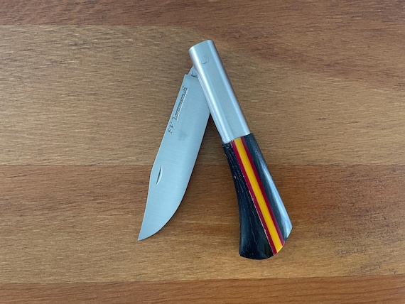 3.14” FV Taramundi Navaja Pocket Knife Made in Asturias Wood Handle Spain Flag