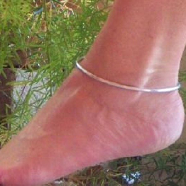 Silver Anklet Goddess Ankle Bangle Jewelry