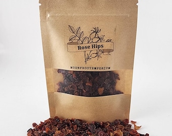 Rose Hips Premium Dried Herb Kitchen Witch Organic Magickal Herbs for Spells Altar Offering Tea