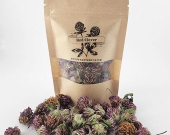 Red Clover Wildcrafted Dried Herb Kitchen Witch Organic Magickal Herbs for Spells Altar Offering Tea