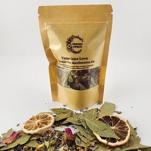 Kit Manifestation Pot-pourri Pot-pourri Veracious Love Parfum d'intérieur pour réchaud Pot-pourri Parfum automne-hiver Kit de sorts d'aromathérapie