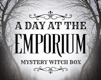 Deluxe Mystery Witch Box A Day At The Emporium Blind Date With A Witch Witchy Mystery Box Dark Feminine Energy DFE Witch Boo Box-cadeaubundel