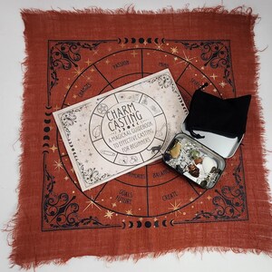 Charm Casting Kit & Guidebook Complete Set Divination Charms Crystals ...