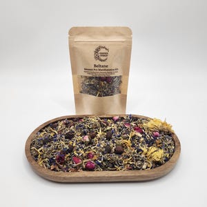 Pot pourri Beltane Pot pourri Manifestation Kit de sorts de manifestation Équinoxe d'été Parfum d'intérieur Rituel aux herbes Pot-pourri Pot-pourri Aromathérapie Cadeau