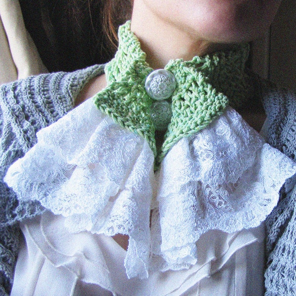 Romantique Scarflette - Creme de Menthe