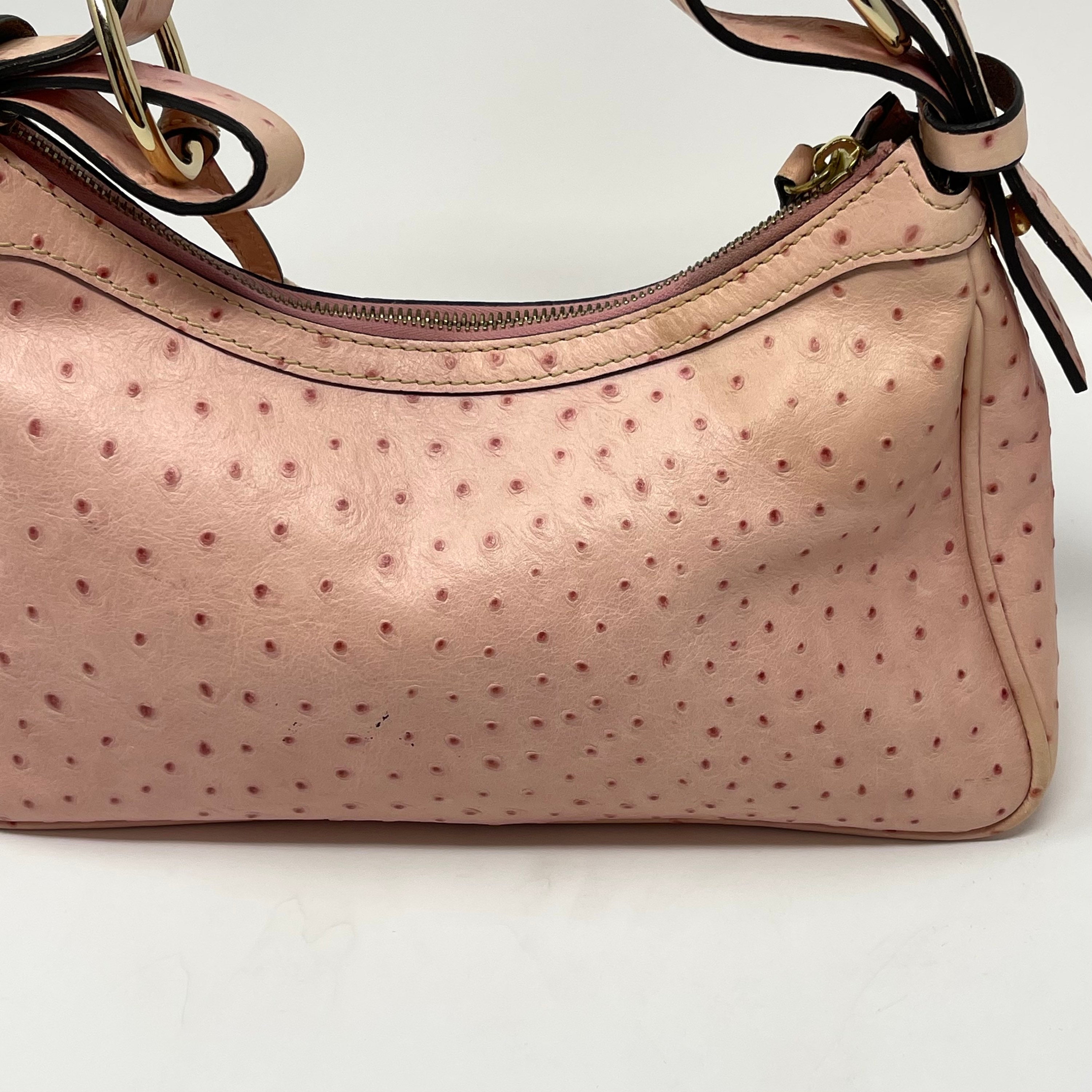 Dooney & Bourke Ostrich Leather Collection Shoulder Bag / Etsy