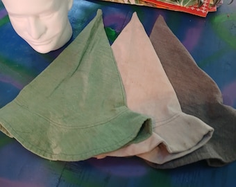 Low-Key Wizard Hat | Wizard Bucket Hat | Made from upcycled canvas | Various Color Options | Music Festival/Faire Wear