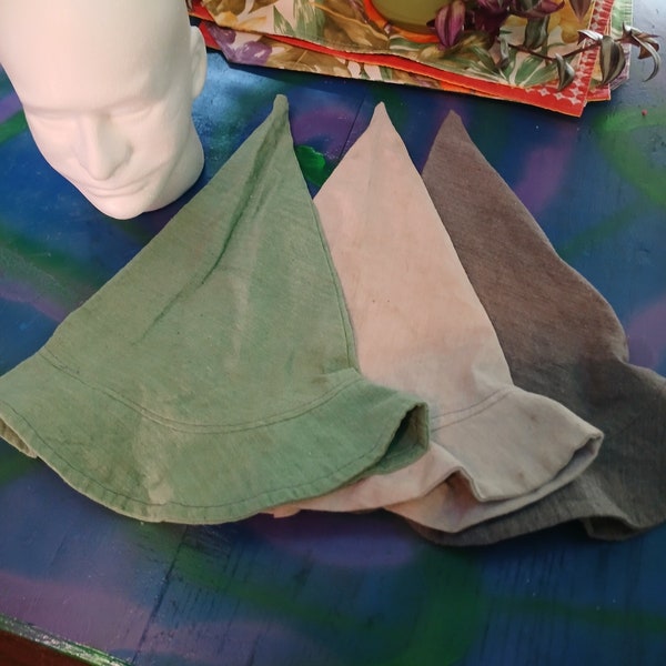 Sombrero de mago discreto / Sombrero tipo cubo de mago / Hecho de lona reciclada / Varias opciones de color / Ropa para festivales de música/ferias