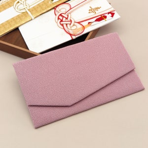 Japanischer Magnetbeutel Uni Pink-Töne Handgefertigter Beutel Elegante Brieftasche & Kartenetui Stoffbeutel, Made In Japan
