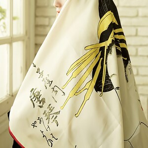 Ukiyo Lifestyle Silk Scarf - Pink Print main image 1
