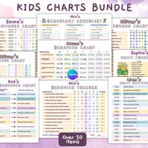 Paquete de gráficos para niños, gráfico de acciones y consecuencias, lista de verificación diaria para niños, gráfico de consecuencias, gráfico de tareas para niños, comportamiento, aula, gráfico de recompensas