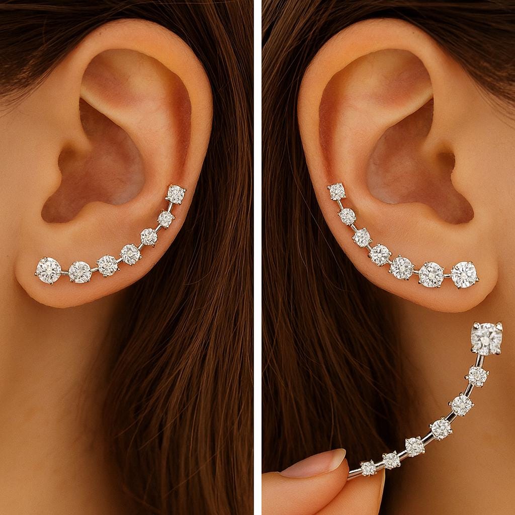 Bloom & Bay - Orecchini a cerchio placcati in oro con cuoricini