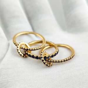 14K Gold Multi Link Connected Ring Statement Eternity Ring Linked Ring Spinelli Kilcollin Band Ring Interlocking Ring Chunky Connector Ring