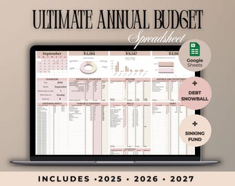 Budget Spreadsheet for Beginners | Paycheck Budget, Debt Snowball & Sinking Fund | Google Sheets