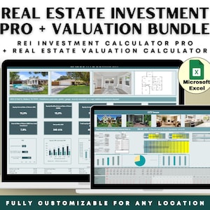 Pacchetto di calcolatrici per investimenti immobiliari: analisi VAN e rendimento in Excel (download digitale)