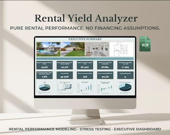 Rental Property Analyzer | Real Estate Investment Calculator (Excel Model)