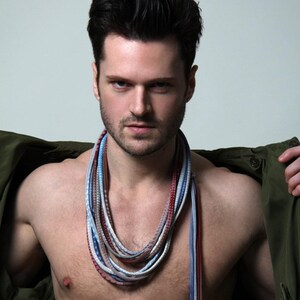 Breathable Cotton Jersey Infinity Scarf Necklace: Men&#39;s Festival Boho Accessory