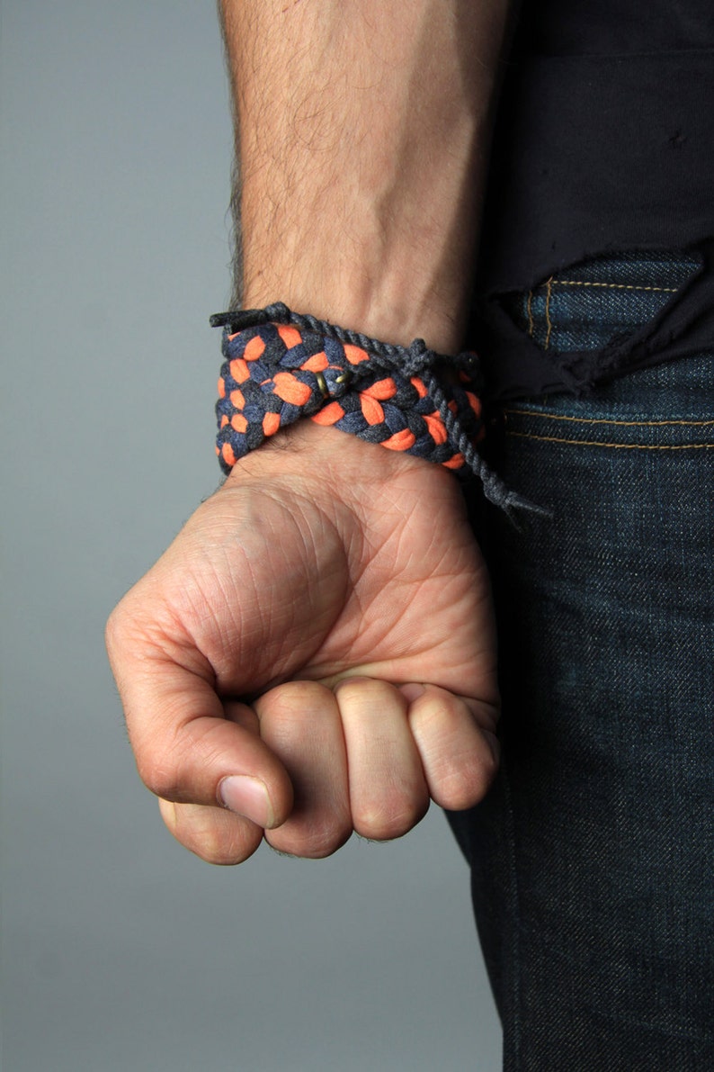 Men's Bracelet, one size fits all, gender neutral, handmade jewelry for men / Necklush image 2