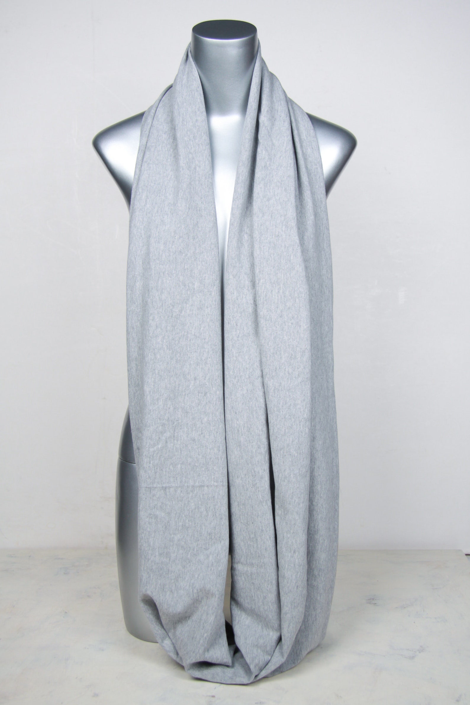 Light Grey Cotton Scarf Men Lightweight Scarf Light Grey Etsy
