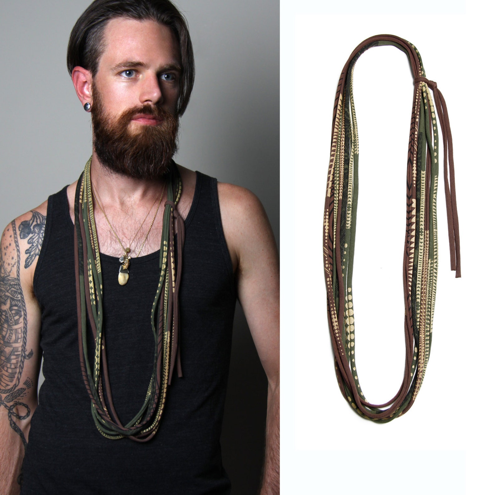 Mens Necklace / Boyfriend Gift for Him / Mens Jewelry / Etsy