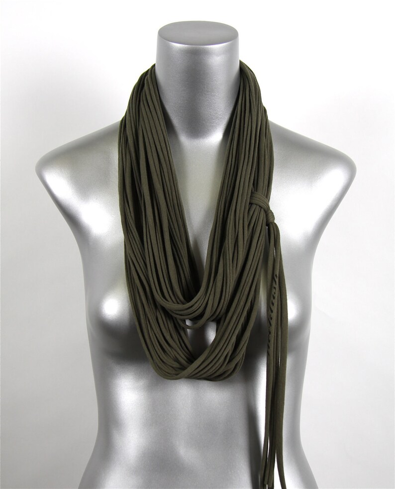 cotton jersey Personalized mens scarf unisex men women gift for him green one size fits all