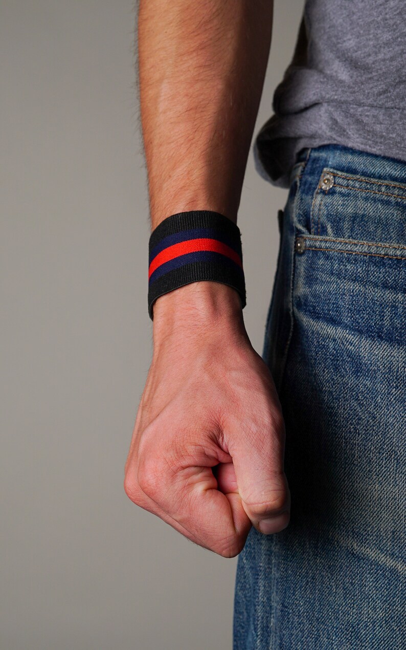 Wristband Streetwear Yoga Bracelet Retro Fashion Mens Athletic Etsy