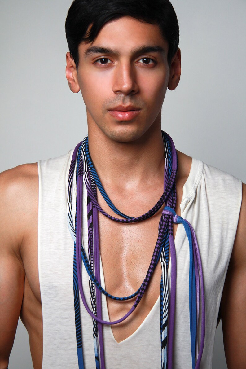 Personalized Man Necklace Mens Jewelry Bohemian Hippie Etsy