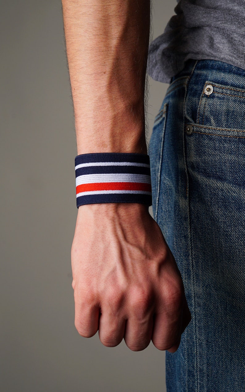 Wristband Mens Streetwear Yoga Bracelet Retro Fashion Rave Etsy