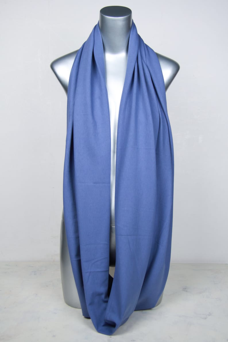 Mens scarf oversized men's infinity scarf blue scarves for Etsy