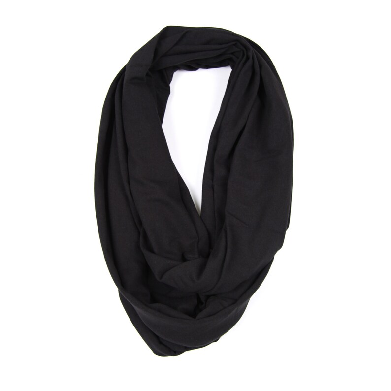 Mens scarf oversized men's infinity scarf black scarves Etsy