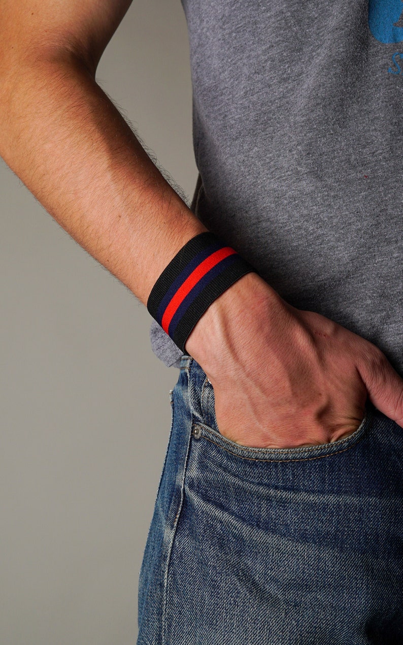 Wristband Streetwear Yoga Bracelet Retro Fashion Mens Athletic Etsy