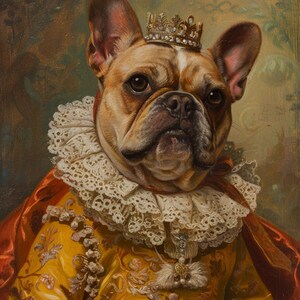 Custom Pet Portrait from Photo | Royal Dog & Cat Digital Art | Personalized Gift for Pet Lovers
