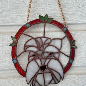 Custom Dog Stained Glass Piece