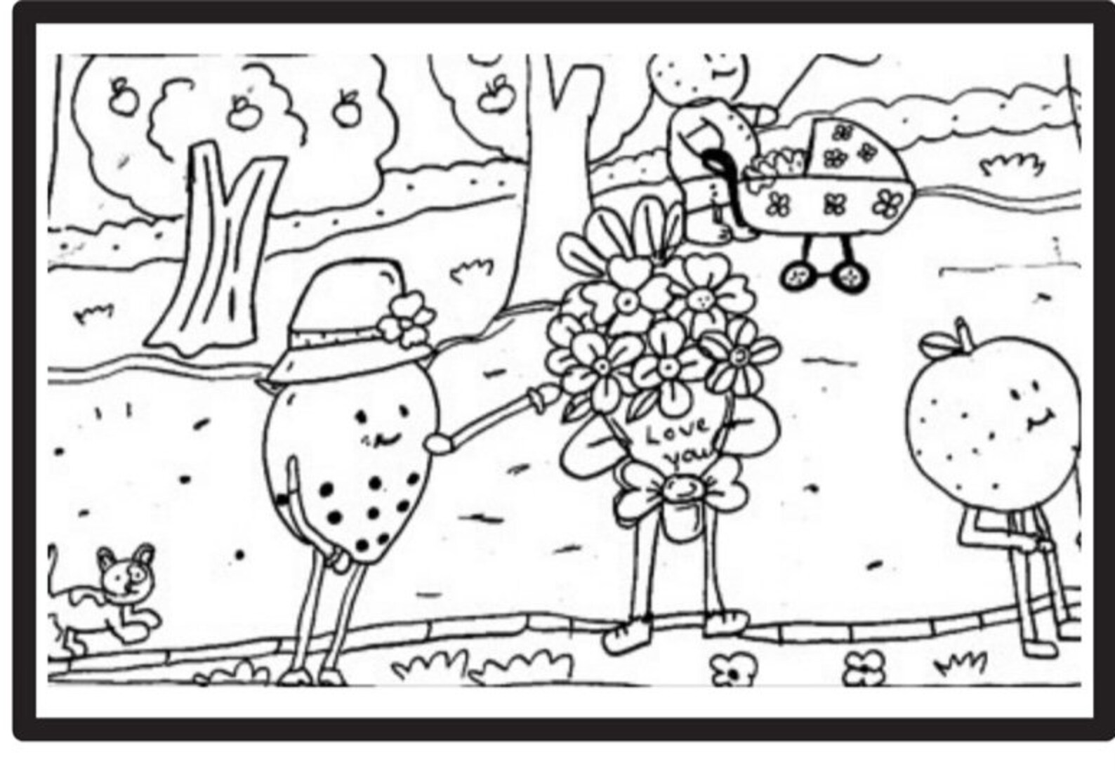 Cute Coloring Pages - Etsy